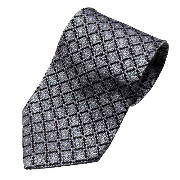 Brooks Brothers Makes & Merchants Tie 100% Silk USA Made Woven Blue 3.5" - Picture 1 of 4